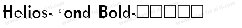 Helios-Cond Bold字体转换